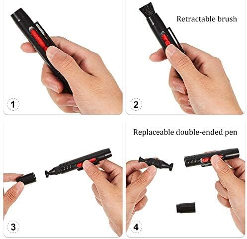 Patelai Camera Cleaning Kit Include Cleaning Pen Brush, Blower Brush Dust Cleaner, Air Blaster Blower Lens Cleaning Kit for Camera, SLR, Telescope, Magnifying Glass, Phone - Image 4